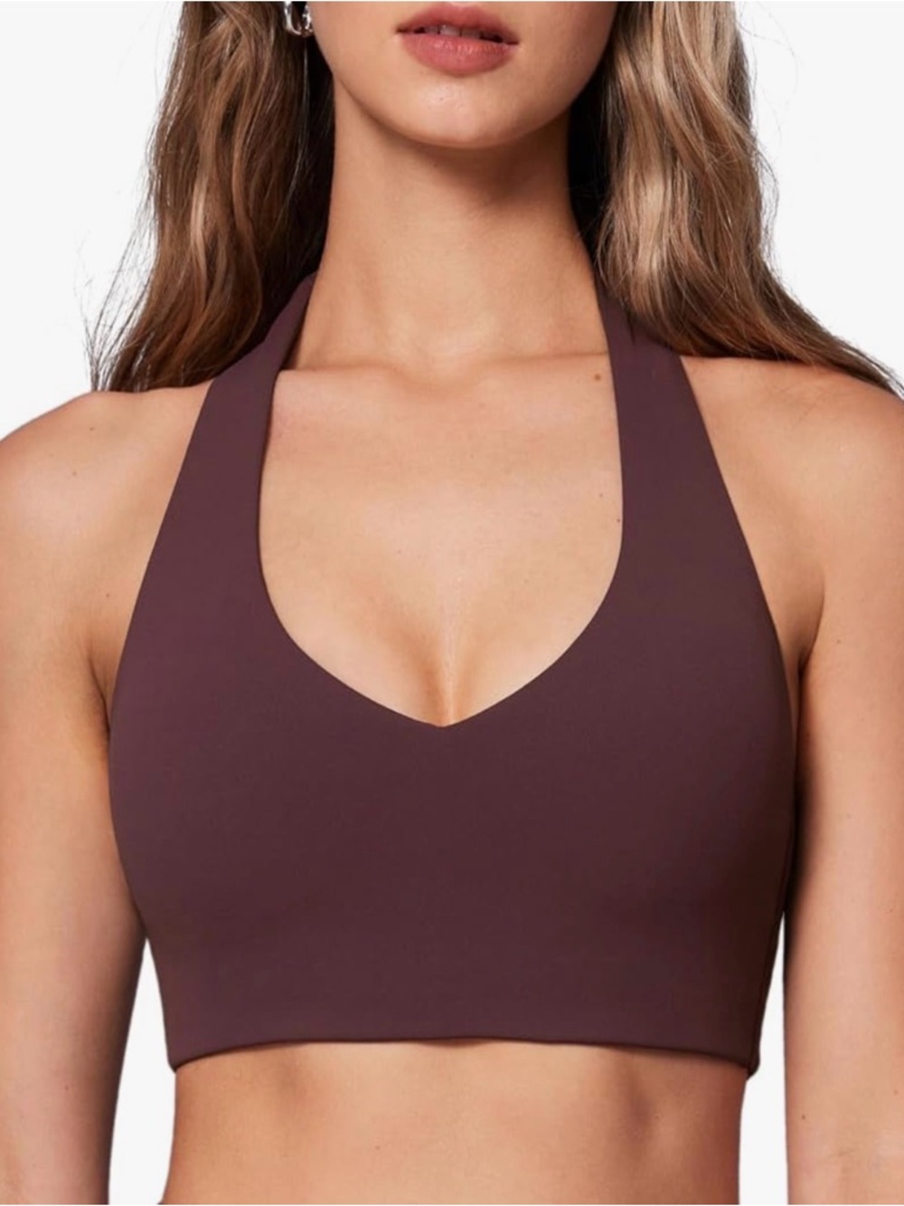 Women’s Halter Bralette in Plum